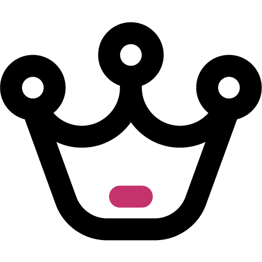 Crown icon pink